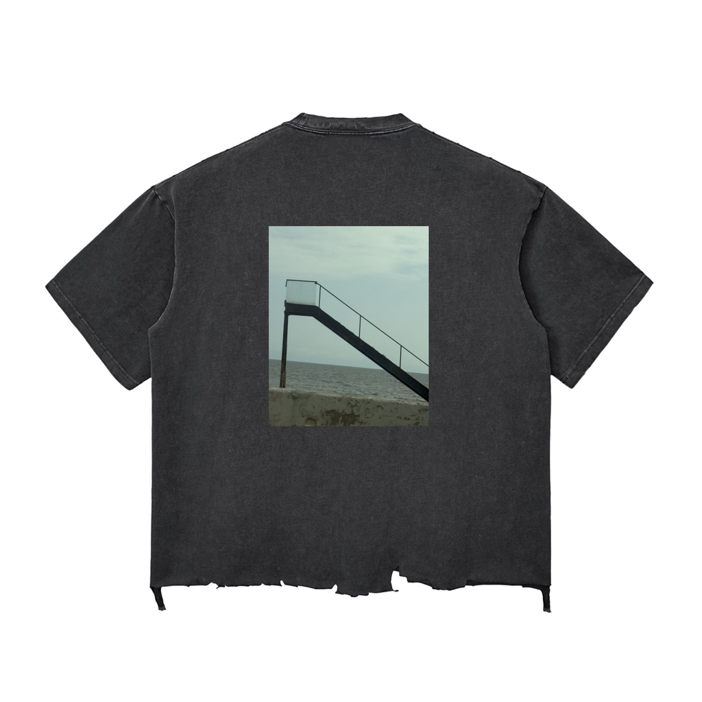 SN0W WASH GSM FRAYED TEE